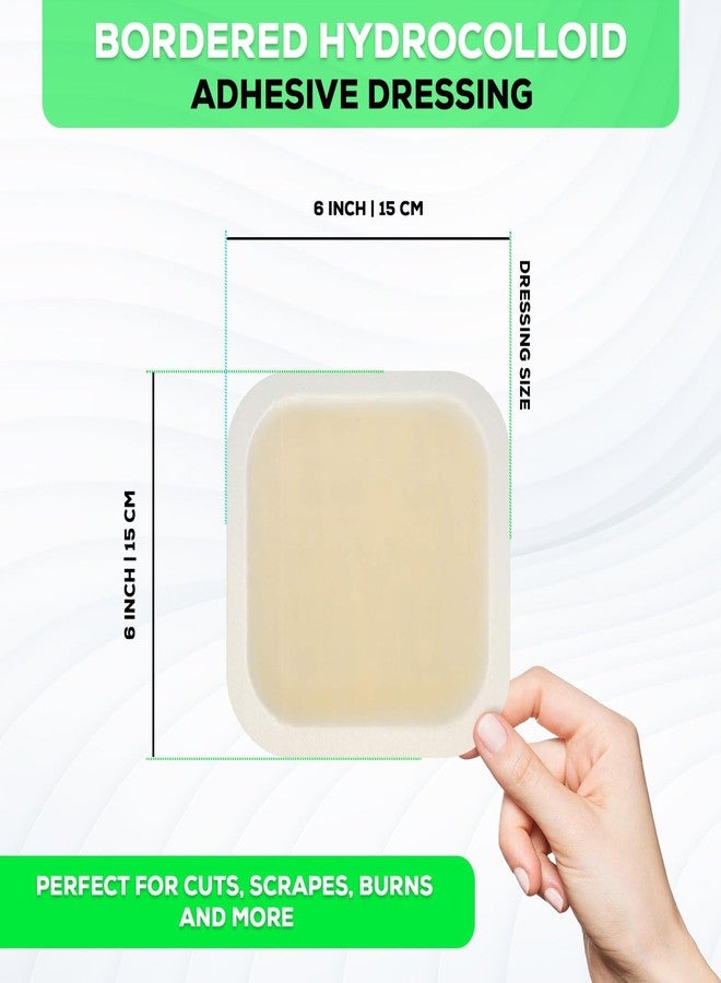 MedVance Hydrocolloid – Bordered Hydrocolloid Adhesive Dressing, 6"x6" Box of 5 DRESSINGS - Image 2